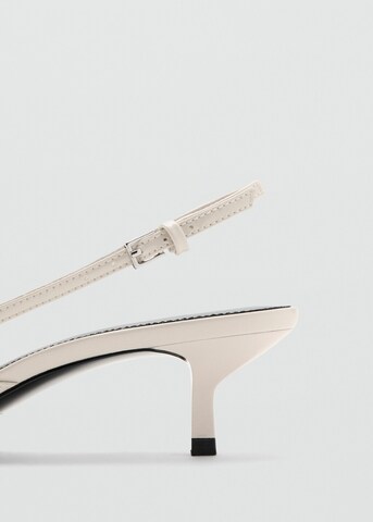 MANGO Slingback Pumps in Beige