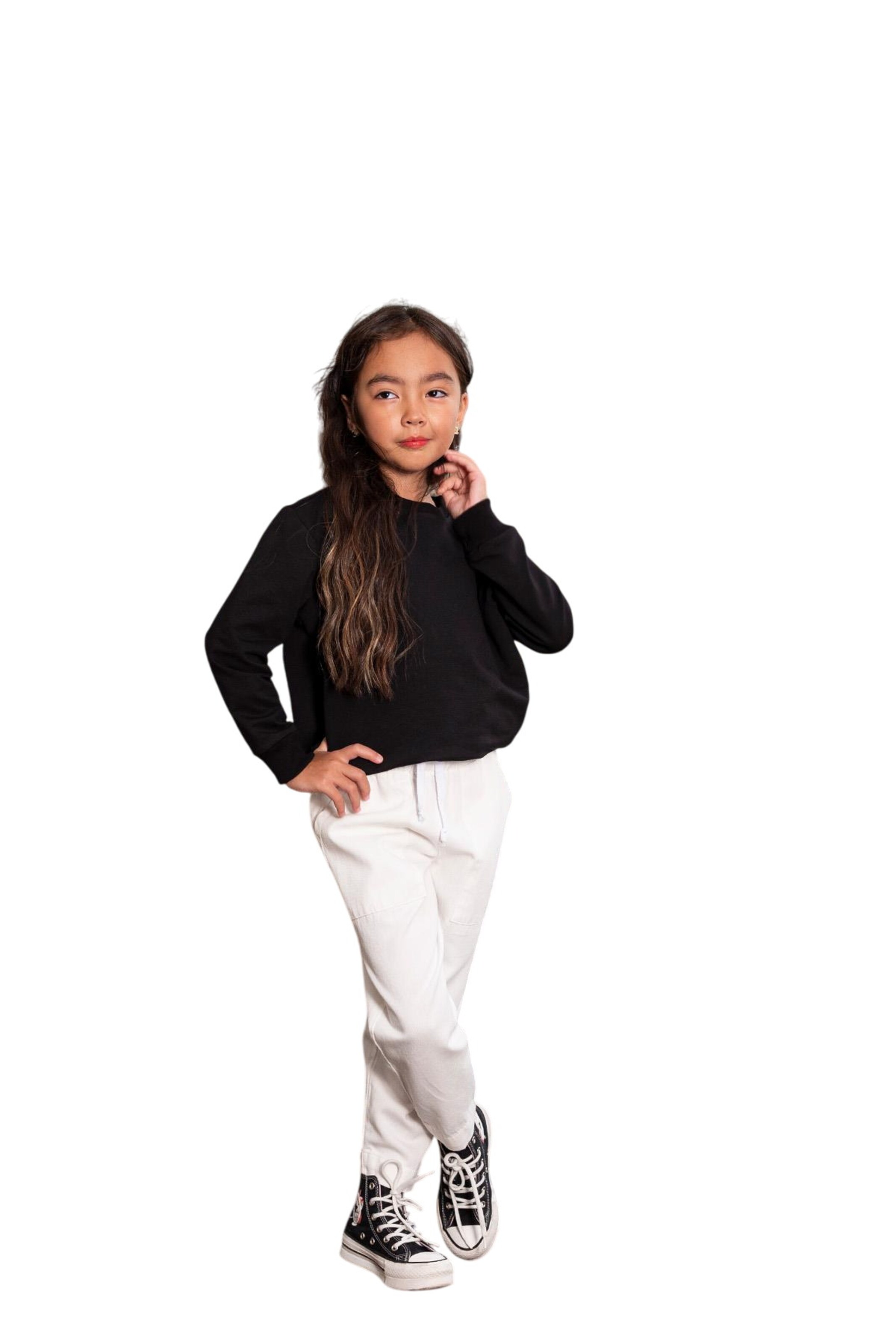 For You Moda Set in Black: front