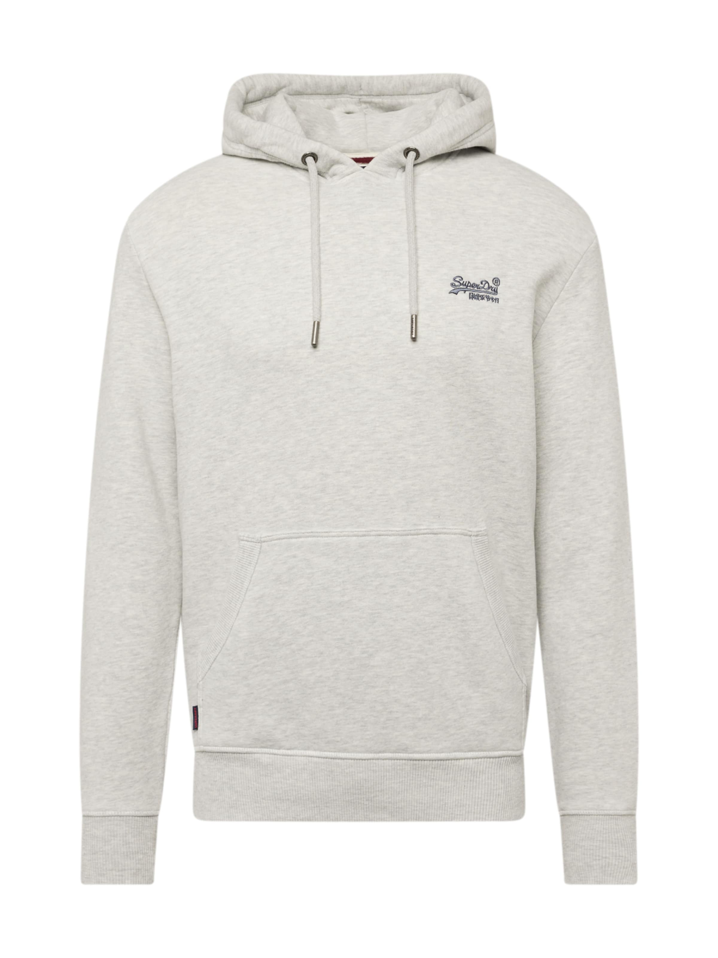 Sweat-shirt 'Essential' Superdry en gris : devant