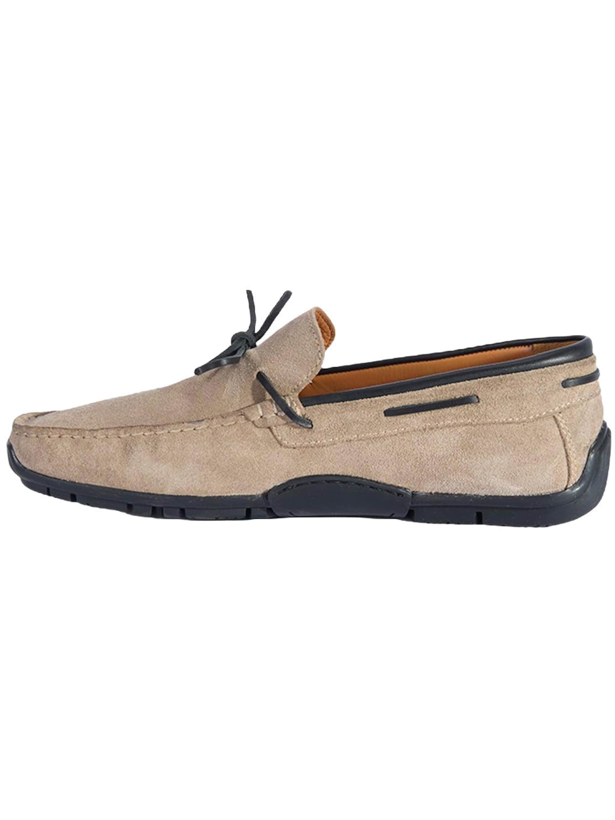 Mocassin 'DESA Herren-Schnürslipper aus Wildleder' Desa en beige : devant