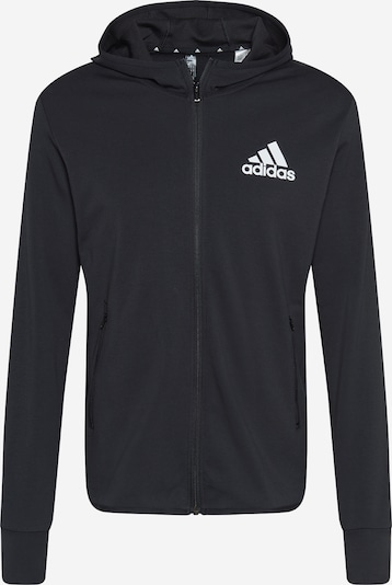 Giacca di felpa sportiva ADIDAS PERFORMANCE di colore nero / bianco, Visualizzazione prodotti