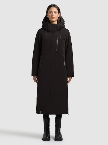 khujo Winter Coat 'LOFI3' in Black: front
