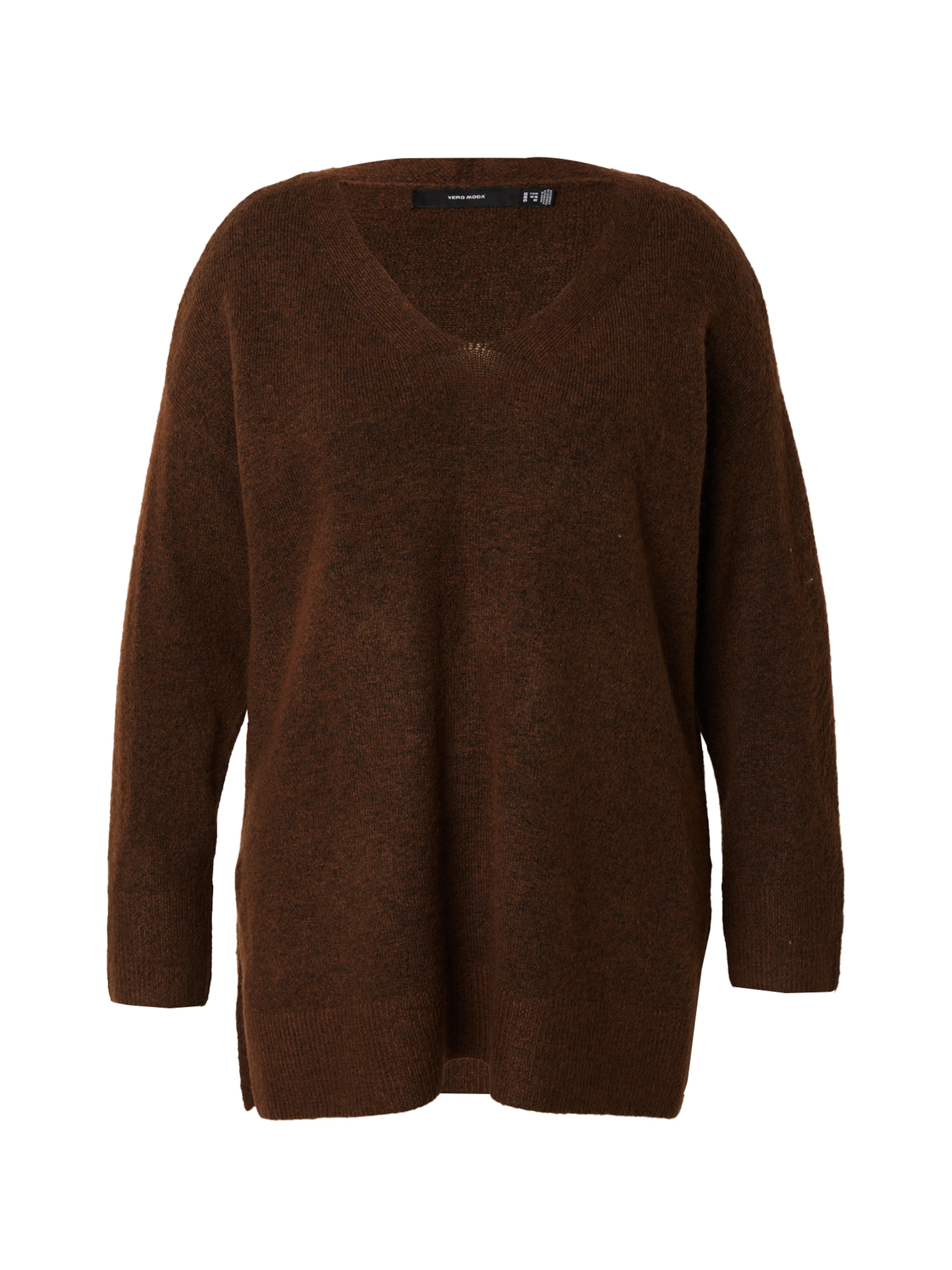 Vero Moda Curve Sveter 'VMCFiluca' - Hnedá: predná strana