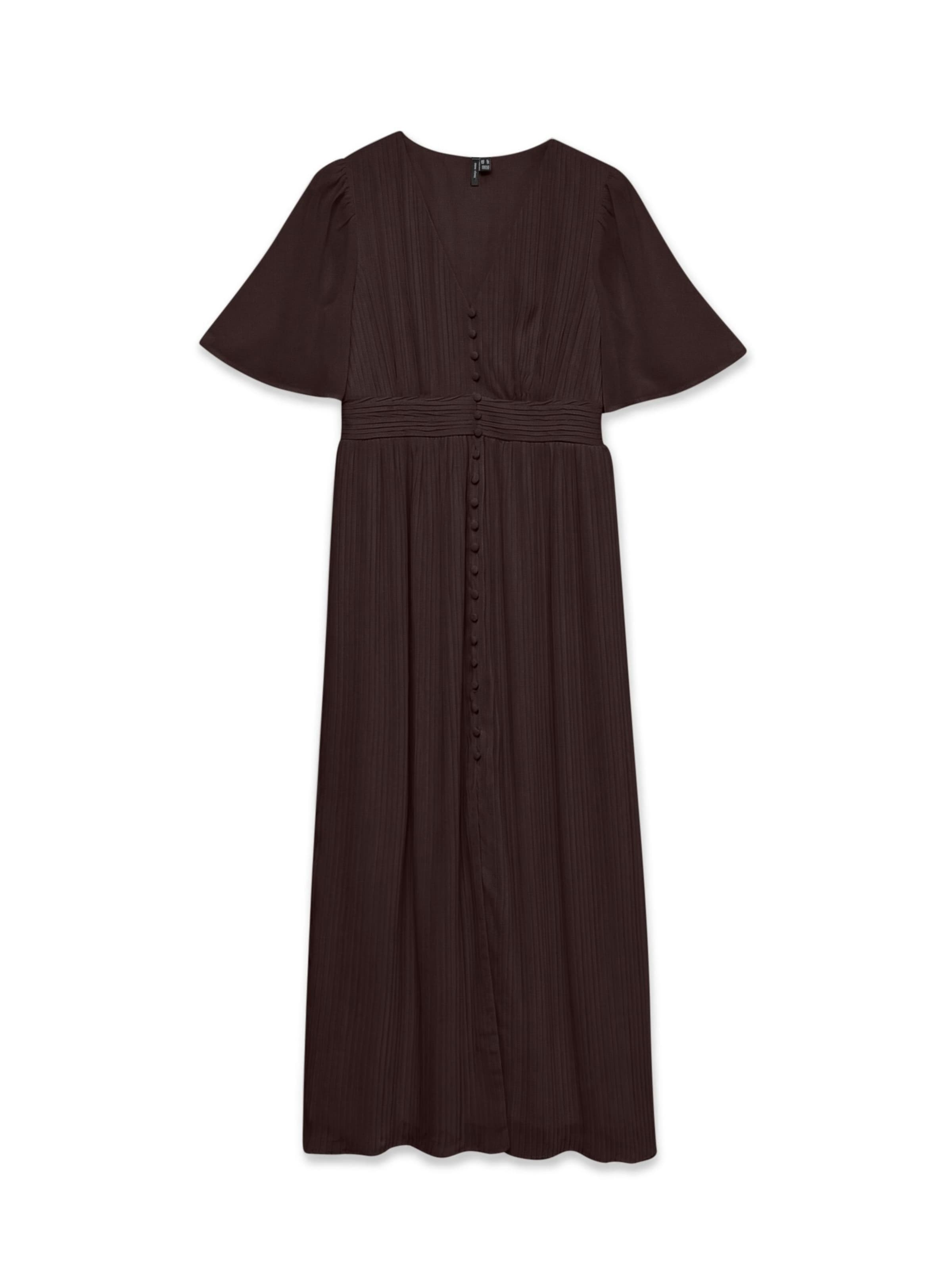 VERO MODA Shirt dress 'VMDora' in Brown: front