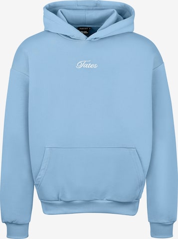 TATES Oversized Sweater 'Kuscheliger Light Hoodie' in Blue: front