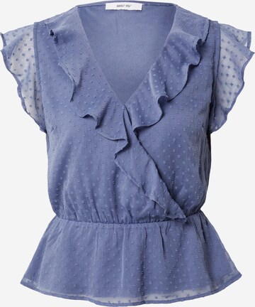 Camicia da donna 'Ludmilla' di ABOUT YOU in blu: frontale