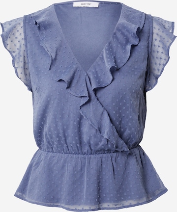ABOUT YOU Blouse 'Ludmilla' in Blue: front