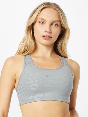 NIKE Bustier Sport-BH in Grau: predná strana