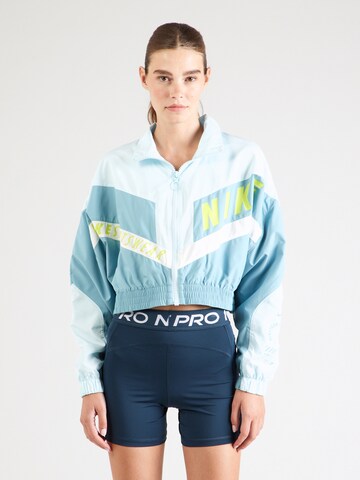 Veste mi-saison Nike Sportswear en bleu : devant