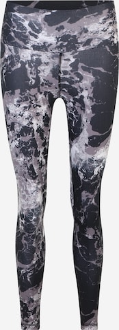 ADIDAS PERFORMANCE Sportbroek 'Essentials Print' in Grijs: voorkant