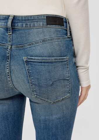 Skinny Jean 'Catie' QS en bleu