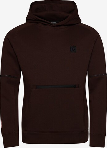 Sweat-shirt Superdry en marron : devant