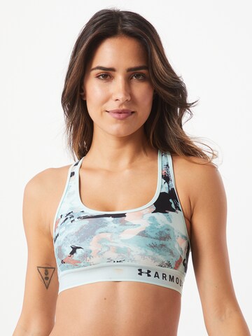 UNDER ARMOUR Bralette Sports Bra in Blue: front