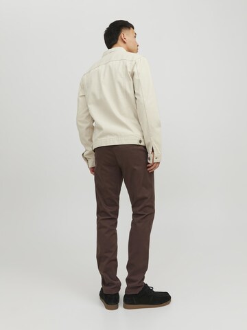 JACK & JONES Slim fit Chino trousers 'Marco Bowie' in Brown