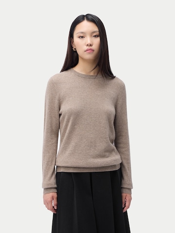 GOBI Cashmere Trui 'Women's Essential Cashmere Crewneck Sweater' in Beige