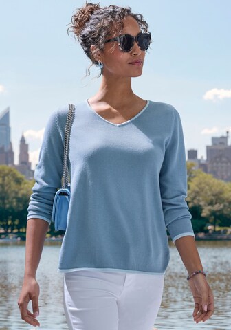 VIVANCE Sveter - Modrá: predná strana