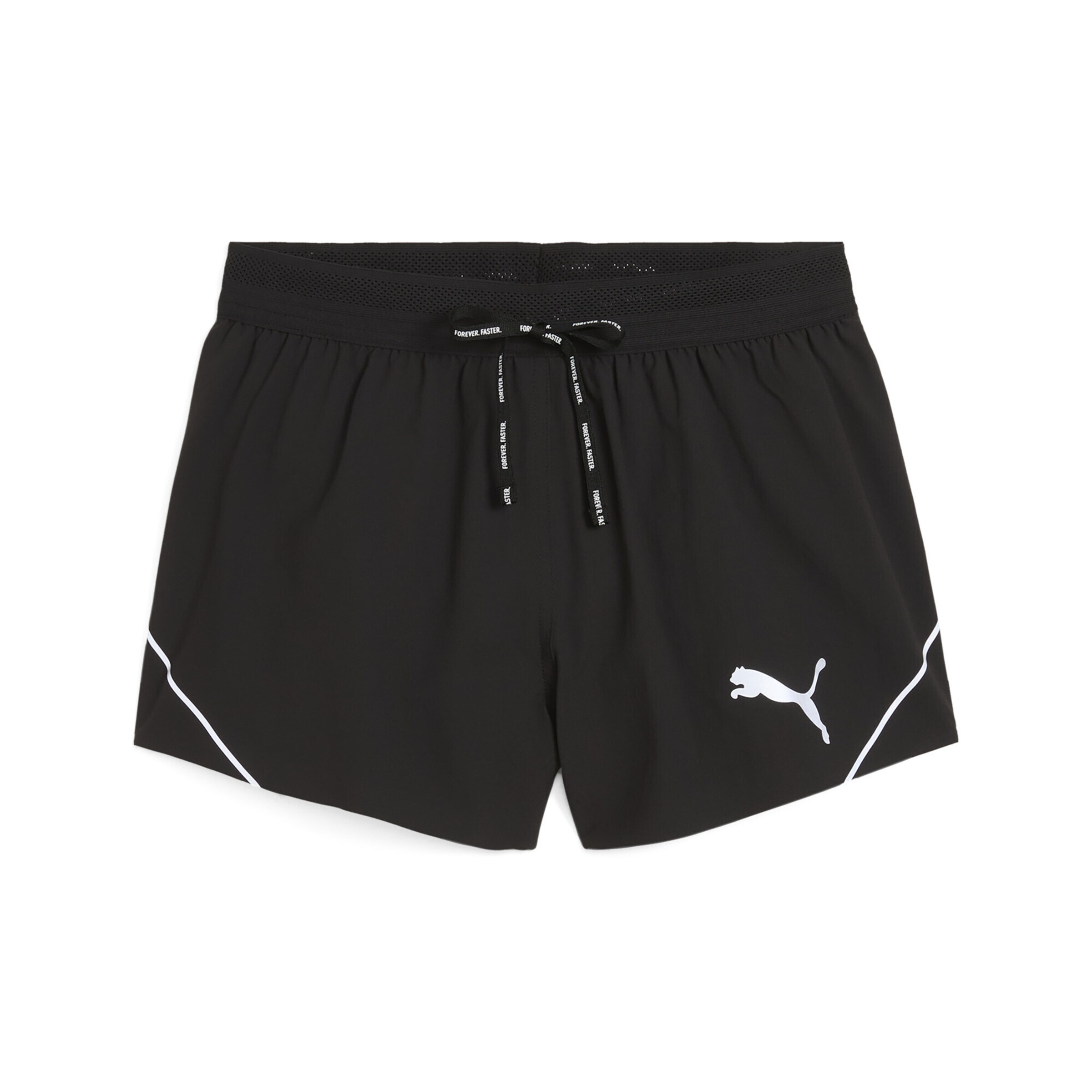 PUMA Sportbroek 'Raceday' in de kleur Zwart / Wit, Productweergave