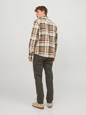 JACK & JONES Szabványos Farmer 'Mike' - zöld