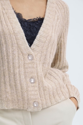 b.young Knit Cardigan '20810481' in Beige
