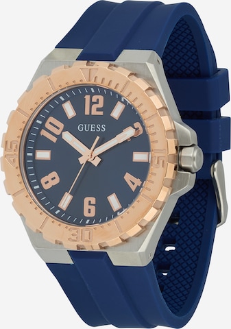 mėlyna GUESS Analoginis (įprasto dizaino) laikrodis 'CAMPUS': priekis