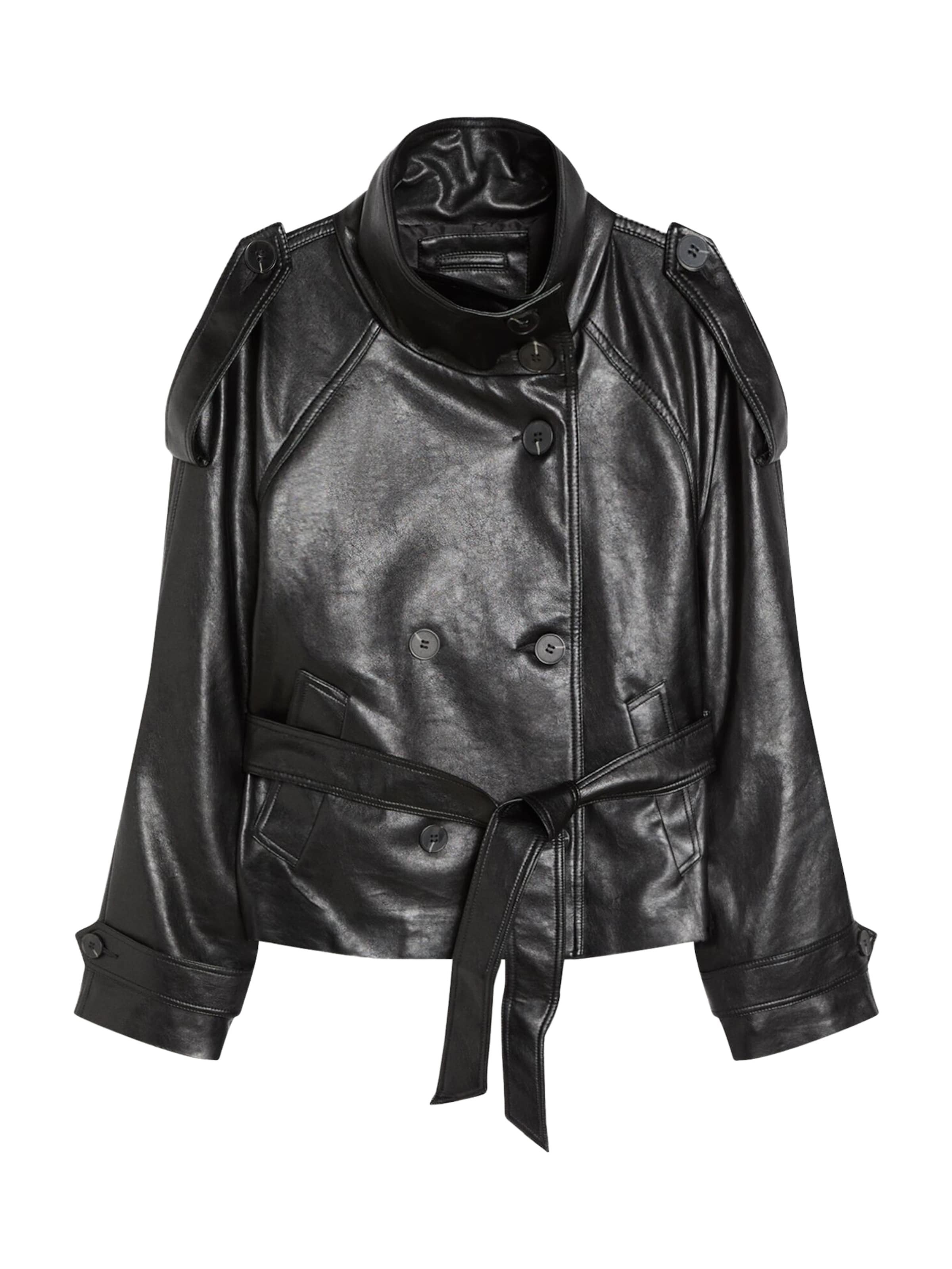 Cappotto di mezza stagione Bershka di colore nero, Visualizzazione prodotti