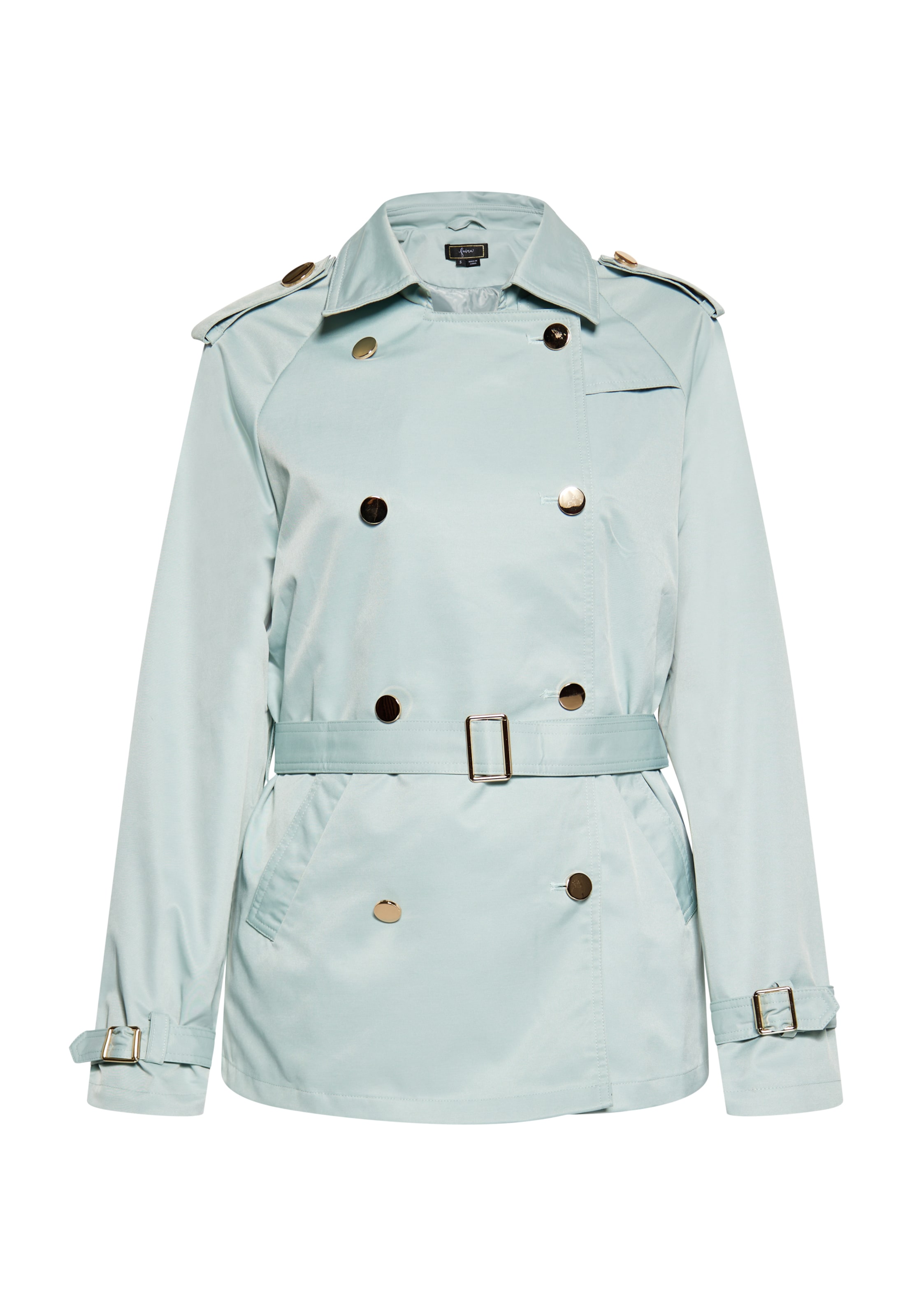 faina Prehoden plašč | zelena barva: sprednja stran