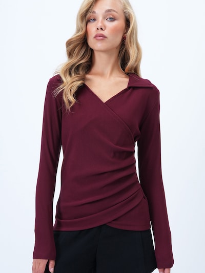 Trend Alaçatı Stili Shirt in burgunder, Produktansicht