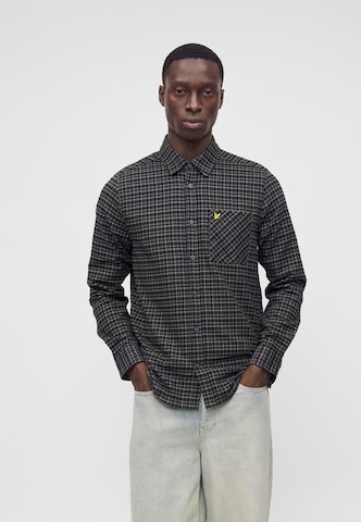 Coupe regular Chemise 'Tartan' Lyle & Scott en noir