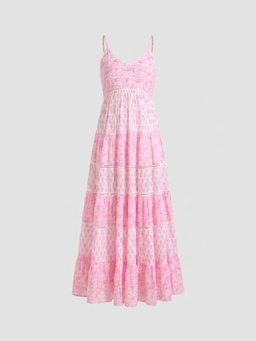 Miss June Dress 'Robe Longue Dayana' in Pink: front