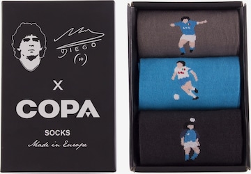 COPA FOOTBALL Football socks 'Maradona X COPA Napoli Sokken Box' in Black: front
