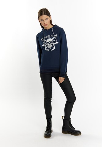 myMo ROCKS Sweatshirt 'Blonda' in Blau