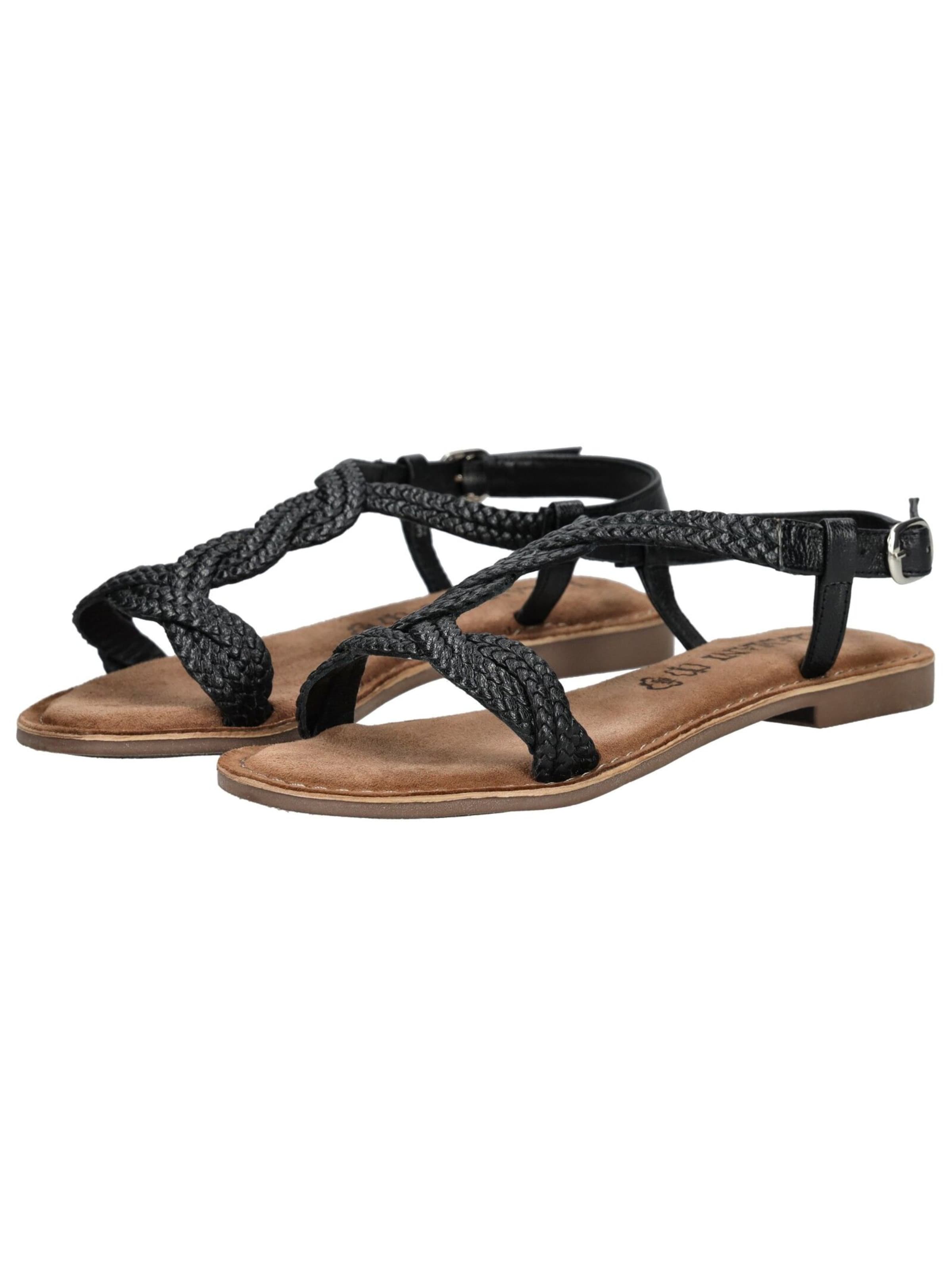 LAZAMANI Sandale in Schwarz