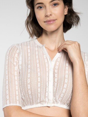 SPIETH & WENSKY Traditional blouse 'Dirndlbluse Fannah' in White