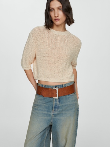 MANGO Sweater 'VIETNAM' in Beige