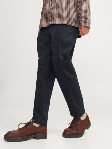 JACK & JONES - Tapered Pantalón plisado en negro