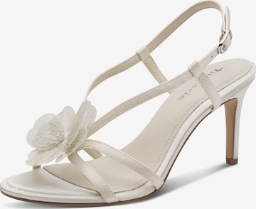 Sandales à lanières Tamaris en beige : devant