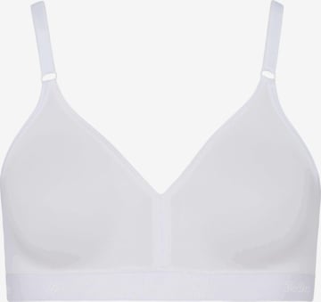BeeDees Triangle Bra 'Soft-BH Microfun N' in White: front
