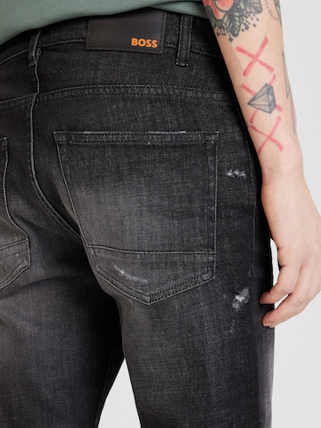 BOSS Regular Jeans 'Delaware' i svart