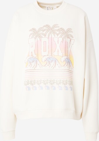 ROXY Sweatshirt 'LNUPOVRSZCRWF' i beige: framsida