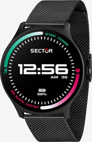 SECTOR Smartwatch in Schwarz: Vorderseite