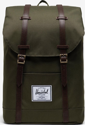 Herschel - Mochila 'Retreat' em verde: frente