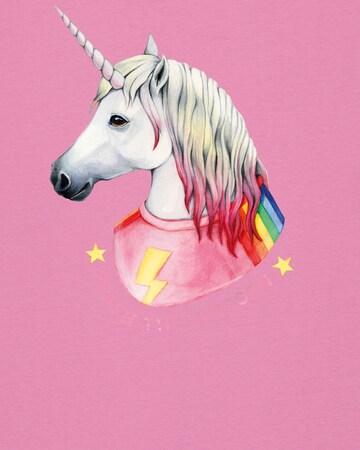 T-Shirt 'Flash, the unicorn' Watapparel en rose