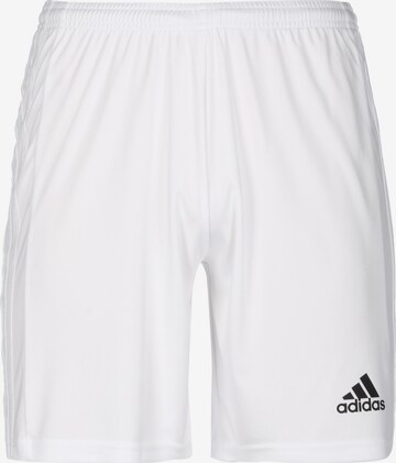 ADIDAS SPORTSWEAR Regular Workout Pants 'Squadra 21' in White: front