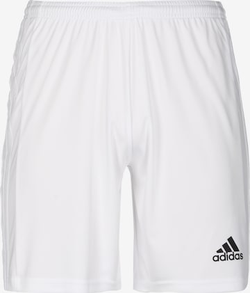 Pantalon de sport 'Squadra 21' ADIDAS SPORTSWEAR en blanc : devant