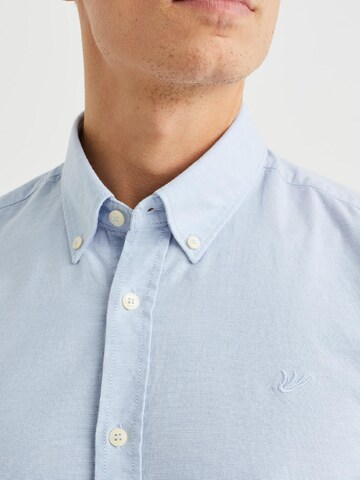 WE Fashion Slim fit Button Up Shirt in Blue