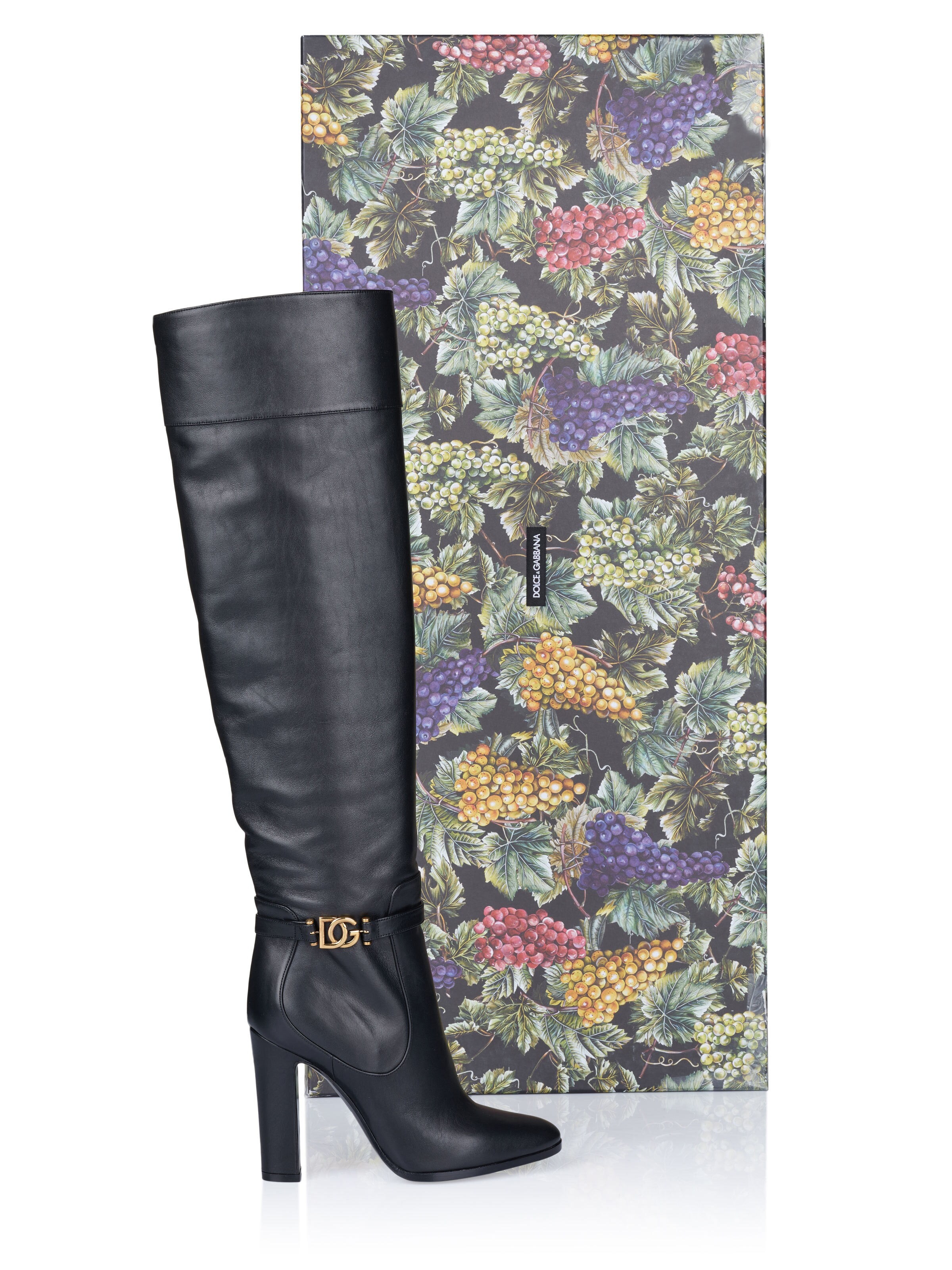 DOLCE & GABBANA - Botas sobre la rodilla 'Dolce & Gabbana Stiefel' en negro