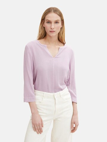 TOM TAILOR Bluse i lilla: forside