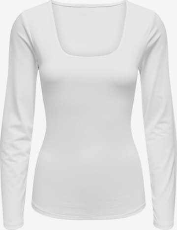 T-shirt 'EA' ONLY en blanc : devant