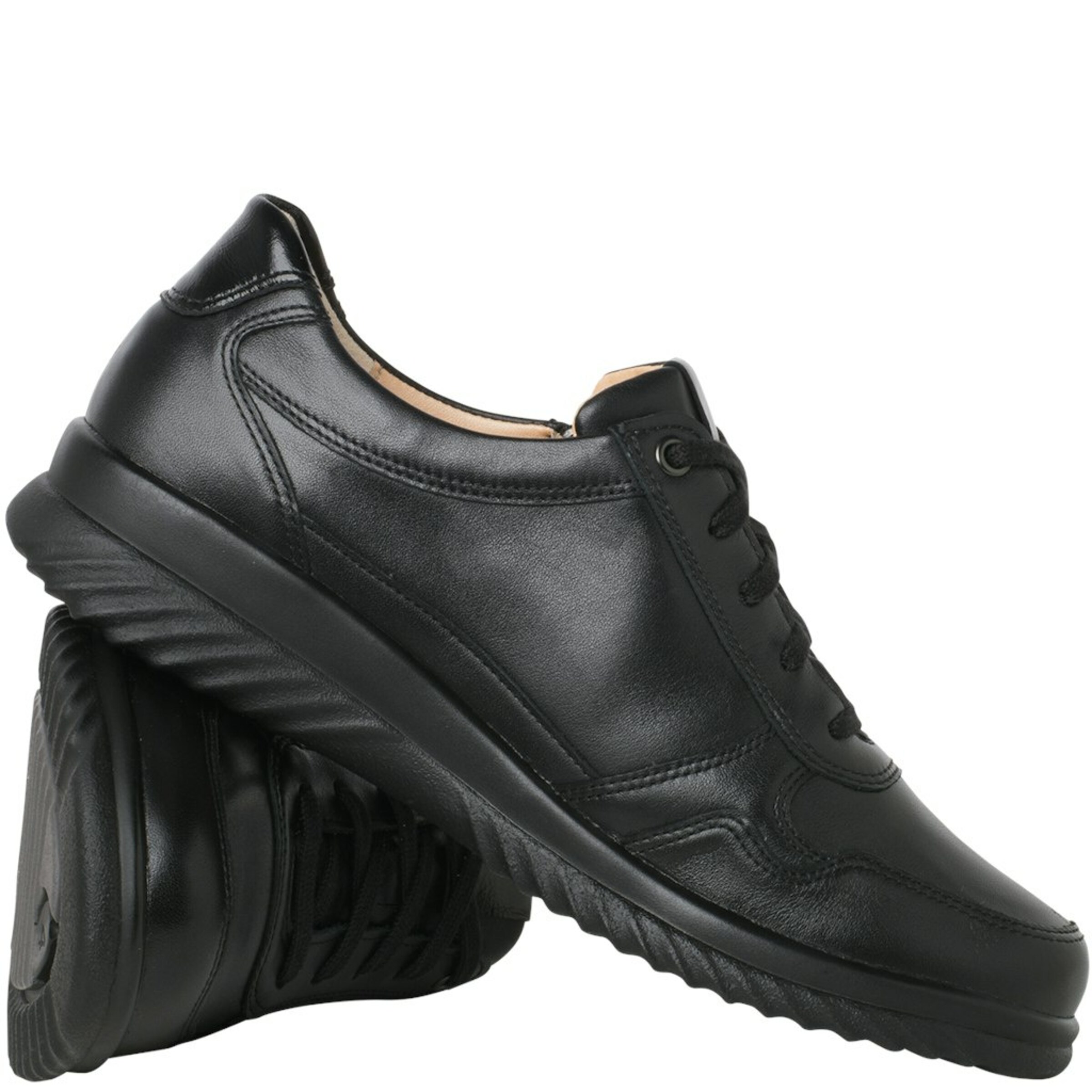 Ganter Veterschoen in Zwart