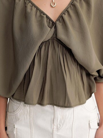 Camicia da donna di MixRay in verde